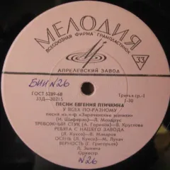 Песни Евгения Птичкина (10 Дюймов)