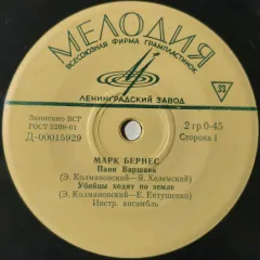Пани Варшава (7 Дюймов)