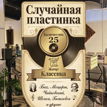 Комплект из 25-ти случайных виниловых пластинок. Жанр: Классика
