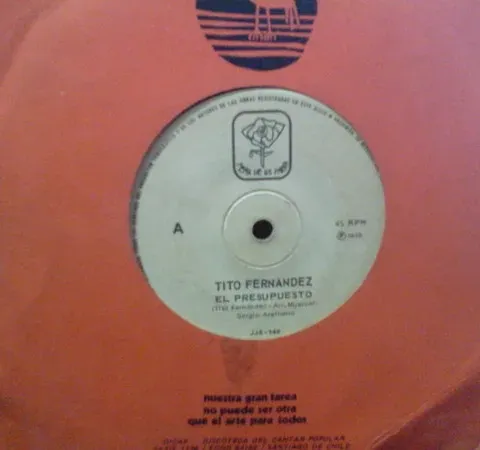 Tito Fernandez - El Presupuesto (7 Дюймов) EX-