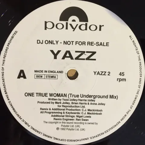 Yazz - One True Woman EX-