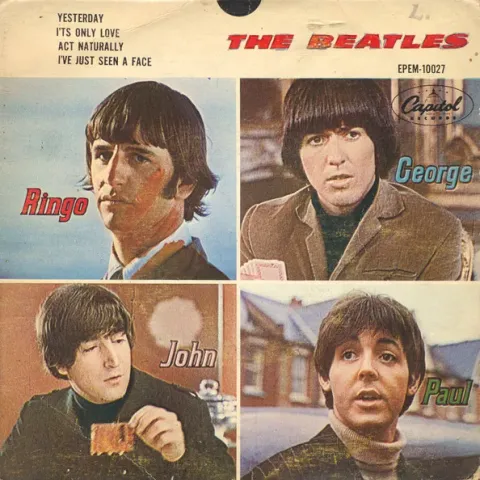 The Beatles - Yesterday / I've Just Seen A Face / Act Naturally / It's Only Love (7 Дюймов) VG