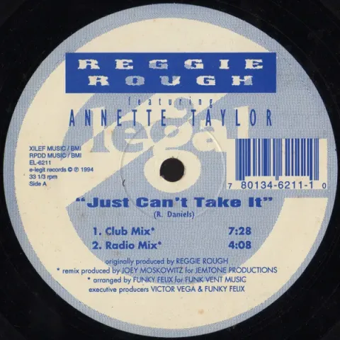 Reggie Rough Featuring Annette Taylor - Just Can't Take It VG+
